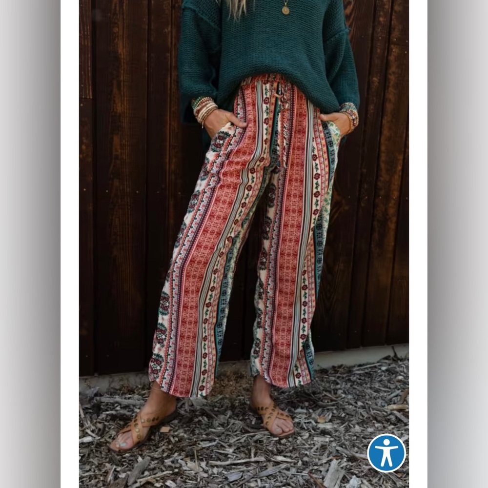 Three Bird Nest Staycation Wide Leg Pant